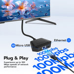 Mcbazel Fire Stick Ethernet Adapter,firestick ethernet adapter Micro USB to RJ45, Ethernet Network Adapter Compatible with Fire TV Stick 4K Max/Lite/2nd Gen/3rd Gen Fire TV