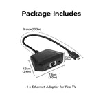 Mcbazel Fire Stick Ethernet Adapter,firestick ethernet adapter Micro USB to RJ45, Ethernet Network Adapter Compatible with Fire TV Stick 4K Max/Lite/2nd Gen/3rd Gen Fire TV