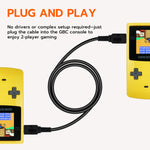 Mcbazel Game Link Cable 2 Player Connect Cord Compatible with Nintendo Gameboy Color, GBC, 3.9FT - Black
