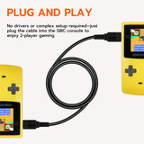 Mcbazel Game Link Cable 2 Player Connect Cord Compatible with Nintendo Gameboy Color, GBC, 3.9FT - Black