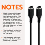 Mcbazel Game Link Cable 2 Player Connect Cord Compatible with Nintendo Gameboy Color, GBC, 3.9FT - Black