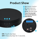 360 Degree Rotating Display Stand - Black(A138)