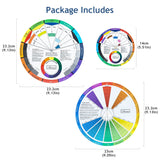 3 Sizes Color Mixing Wheel Package for School/Office