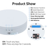 360 Degree Rotating Display Stand - White(A138)