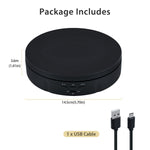 360 Degree Rotating Display Stand - Black (14.6cm)