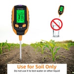 5 In 1 Multifunctional Soil Moisture Meter - Black (S2)