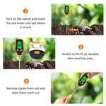 5 In 1 Multifunctional Soil Moisture Meter - Black (S2)
