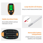 5 In 1 Multifunctional Soil Moisture Meter - Black (S2)