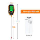 5 In 1 Multifunctional Soil Moisture Meter - Black (S2)