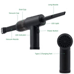 Compressed Air Duster with Vacuum Cup-Black(C19)