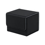 Horizontal Leather Game Card Deck Case Box-Black