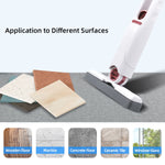 Mini Cleaning Mop with 2 Sponges-White