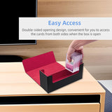 Magnetic Leather Game Card Deck Case-Black&Red(HK-X017)