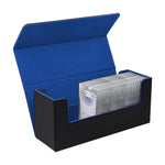 Magnetic Leather Game Card Deck Case-Black&Blue(HK-X017)