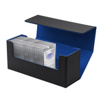 Magnetic Leather Game Card Deck Case-Black&Blue(HK-X017)