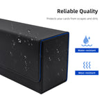 Magnetic Leather Game Card Deck Case-Black&Blue(HK-X017)