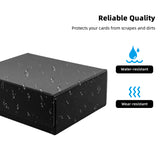Large Leather Game Card Deck Case Box with 8 Dividers-Black(HX-X034)