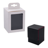 Vertical Leather Game Card Deck Case Box-Black&Red(HK-X04)
