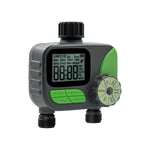 2 Zone Water Timer for Garden Hose-Green(US Plug)