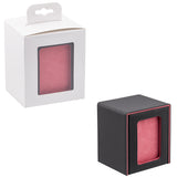 Vertical Leather Game Card Deck Case Box with Display Window-Red Peach(HK-X050)