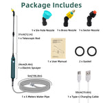 Electric Plant Sprayer with 3 Adjustable Nozzles(5 Meter Water Pipe)