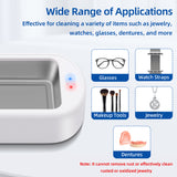 Ultrasonic Cleaning Machine for Jewelry/Sunglasses-US Plug White(GS350)