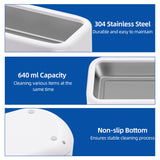 Ultrasonic Cleaning Machine for Jewelry/Sunglasses-US Plug White(GS350)