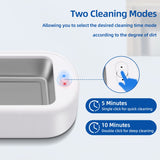 Ultrasonic Cleaning Machine for Jewelry/Sunglasses-EU Plug White(GS350)
