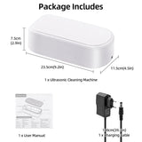 Ultrasonic Cleaning Machine for Jewelry/Sunglasses-EU Plug White(GS350)