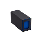 PU Leather Double Grid Game Card Display Box - Blue and Black(HK-X53)