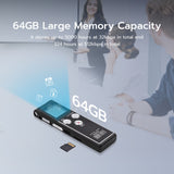 64GB Digital Voice Activated Recorder with Playback-1536Kpbs