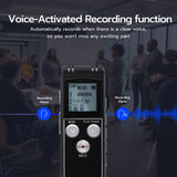 64GB Digital Voice Activated Recorder with Playback-1536Kpbs