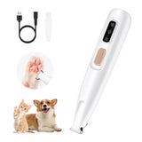 Waterproof Paw Hair Trimmer with LED Light for Dogs and Cats