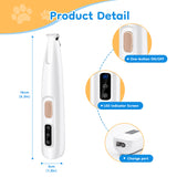 Waterproof Paw Hair Trimmer with LED Light for Dogs and Cats