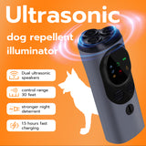 Mcbazel Dog Bark Deterrent Devices, Multifunctional Powerful Anti Barking, Rechargeable Ultrasonic Control Up to 50ft - Black