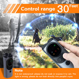 Mcbazel Dog Bark Deterrent Devices, Multifunctional Powerful Anti Barking, Rechargeable Ultrasonic Control Up to 50ft - Black