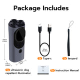 Mcbazel Dog Bark Deterrent Devices, Multifunctional Powerful Anti Barking, Rechargeable Ultrasonic Control Up to 50ft - Black