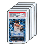 Mcbazel 5 Pack Graded Card Slab Case for Standard PSA, Stackable Gloss Finish Transparent Display Sleeve Protectors - Black, 35PT
