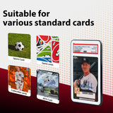 Mcbazel 5 Pack Graded Card Slab Case for Standard PSA, Stackable Gloss Finish Transparent Display Sleeve Protectors - Black, 35PT