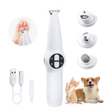 Mcbazel 2-in-1 Pet Shaver&Nail Driller-White(P1)