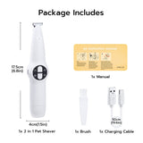 Mcbazel 2-in-1 Pet Shaver&Nail Driller-White(P1)