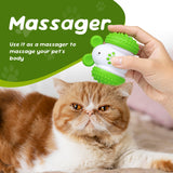 Mcbazel Infrared Mouse-shaped Automatic Cat Interactive Toys Car with a Bell and 5 Feathers-Green