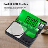 Mcbazel Mini, High-Precision 50g/0.001g, Electronic Scale with LCD Green Light Display Screen - Black