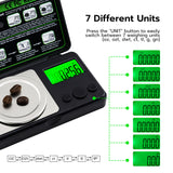Mcbazel Mini, High-Precision 50g/0.001g, Electronic Scale with LCD Green Light Display Screen - Black