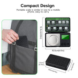 Mcbazel Mini, High-Precision 50g/0.001g, Electronic Scale with LCD Green Light Display Screen - Black