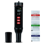 Mcbazel 7 in 1 Upgraded TDS/EC/S.G Water Quality Test Pen with PH Buffer Powder-Black