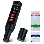 Mcbazel 7 in 1 Upgraded TDS/EC/S.G Water Quality Test Pen with PH Buffer Powder-Black