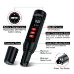 Mcbazel 7 in 1 Upgraded TDS/EC/S.G Water Quality Test Pen with PH Buffer Powder-Black