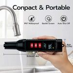 Mcbazel 7 in 1 Upgraded TDS/EC/S.G Water Quality Test Pen with PH Buffer Powder-Black