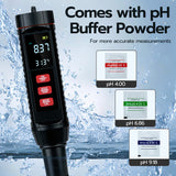 Mcbazel 7 in 1 Upgraded TDS/EC/S.G Water Quality Test Pen with PH Buffer Powder-Black